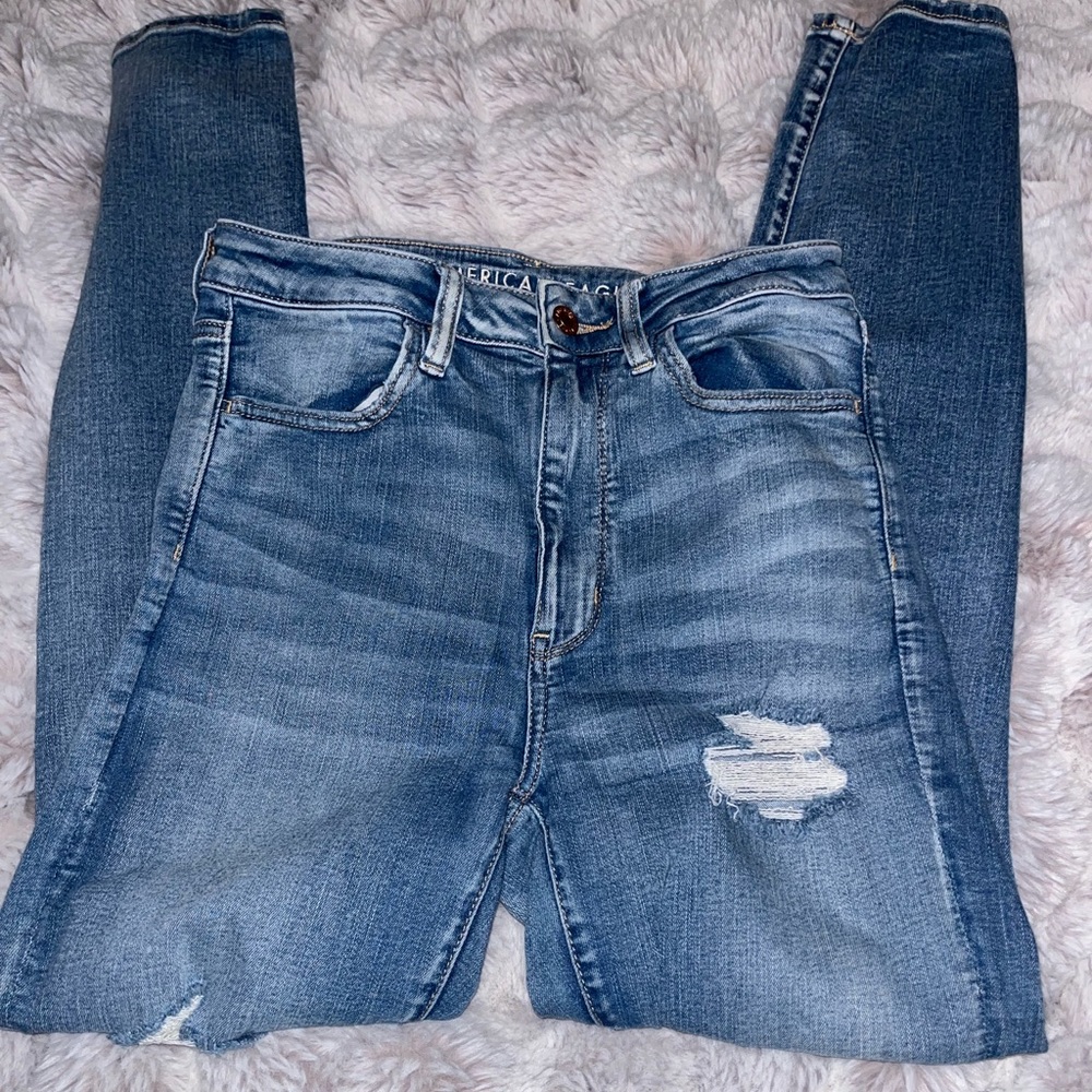 American Eagle Skinny High Rise Jeans!